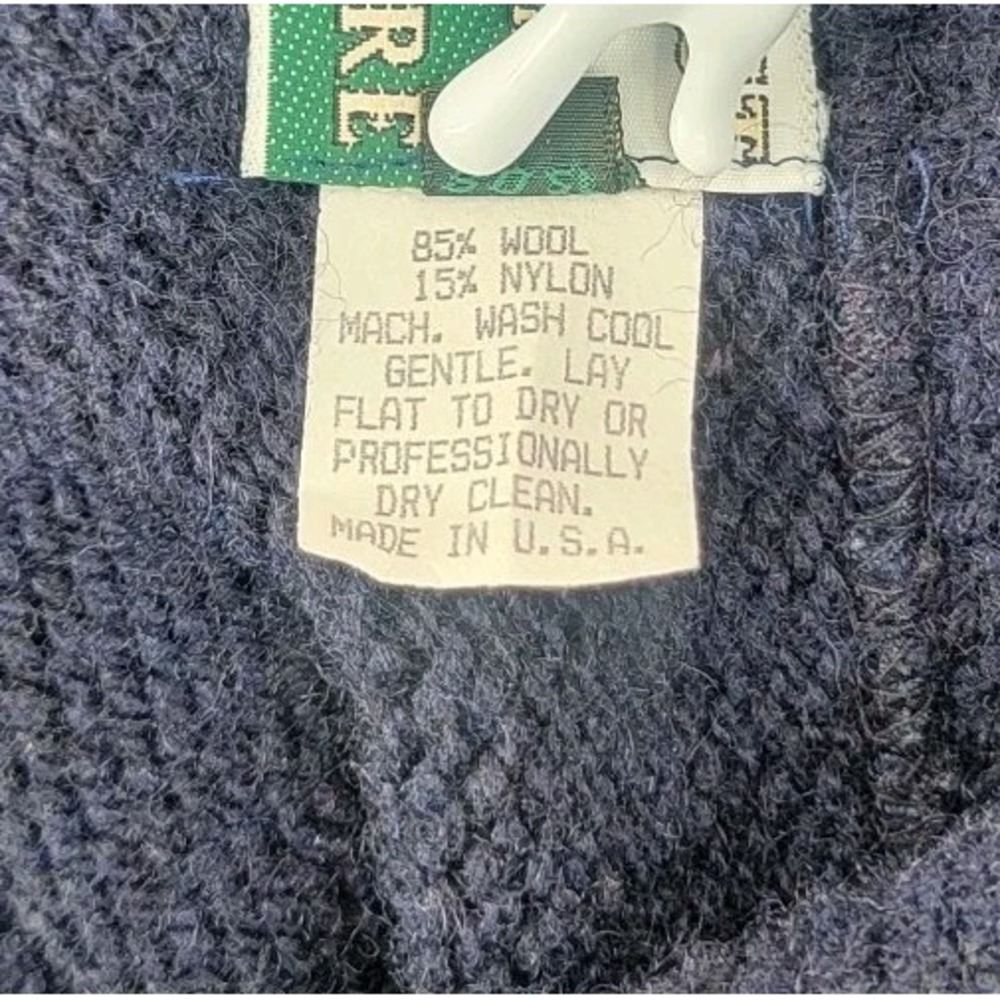 Mast General Store Mens Sweater Wool Shawl Collar Size XL Grandpa Fisherman - Picture 5 of 8